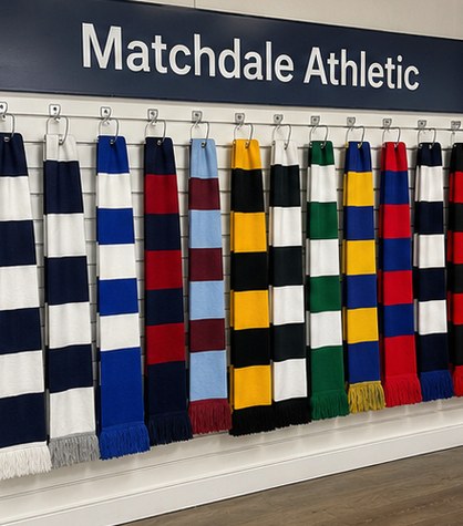 Customized scarves for clubs and supporter groups