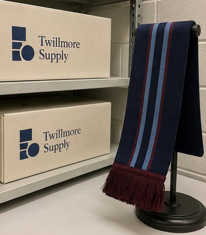Customized scarves for winter merch brands
