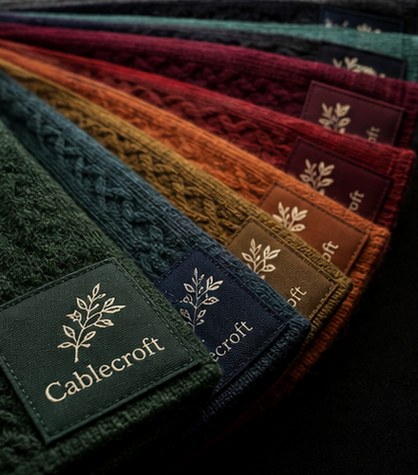 Scarves with logo printing